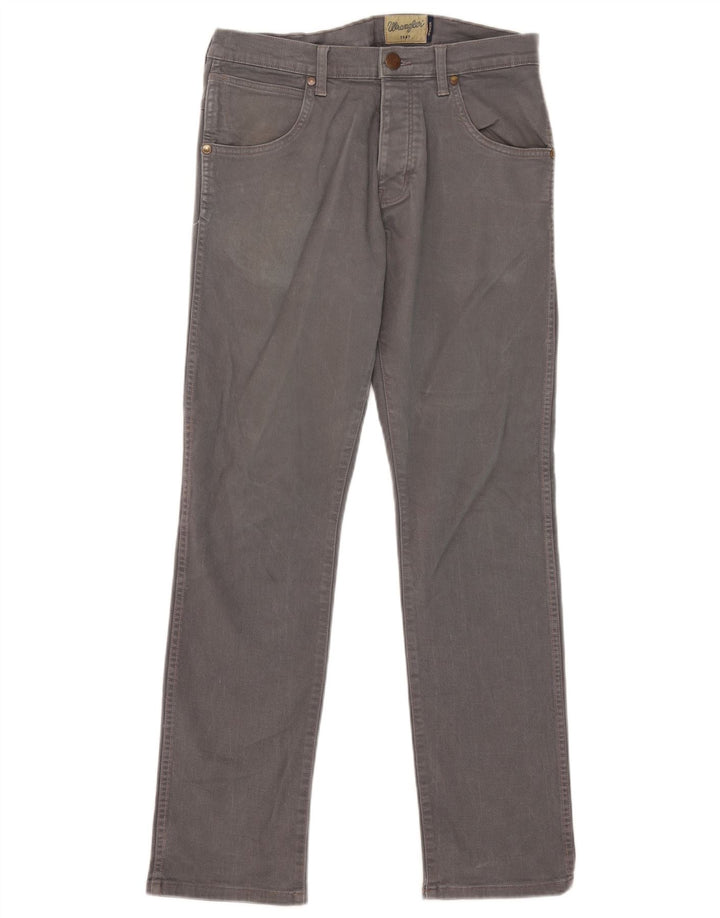 Мужские прямые джинсы WRANGLER Spencer W32 L32, серый хлопок
