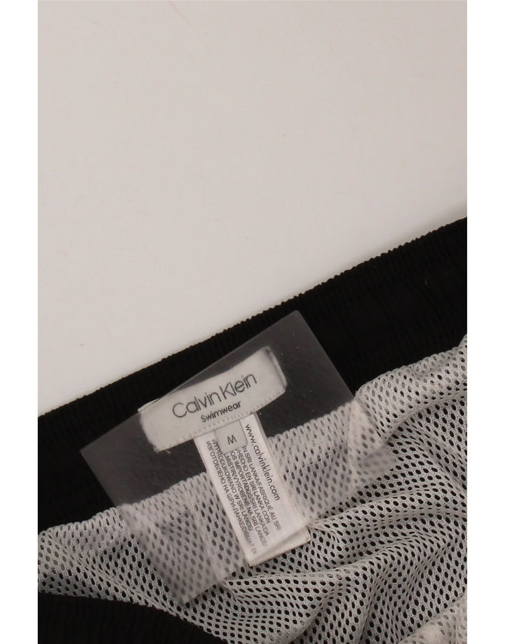 Женские шорты для плавания с рисунком CALVIN KLEIN UK 14, средний черный, полиэстер