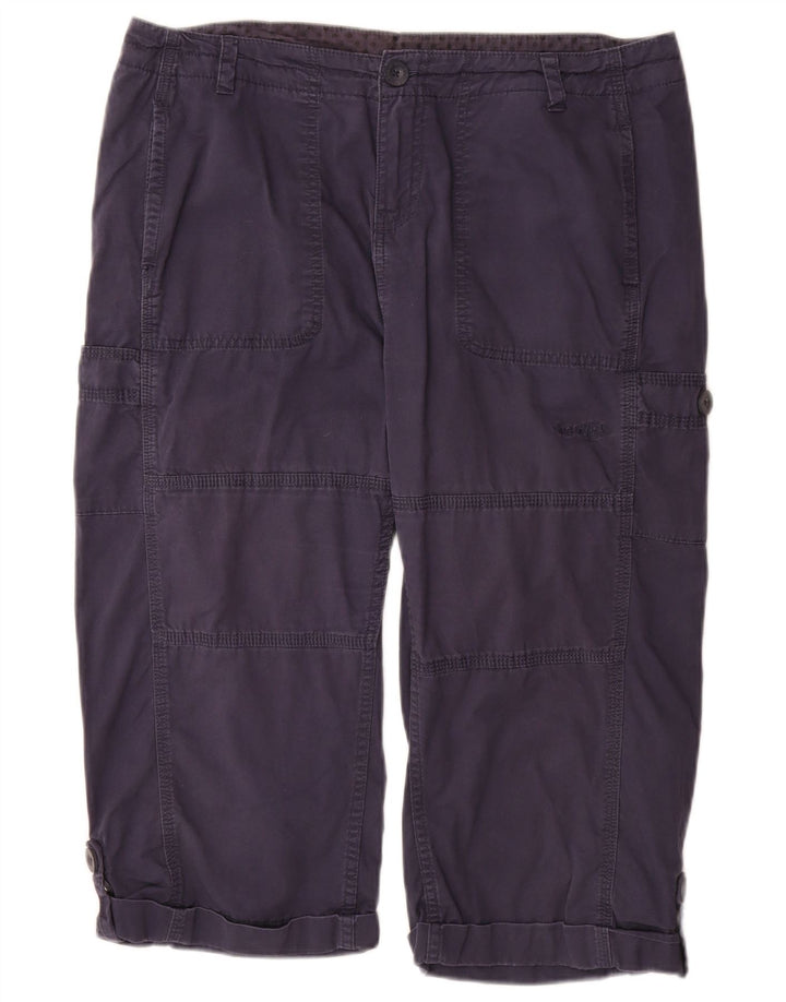 Женские капри WEIRD FISH UK 14, большие W34, темно-синие, хлопковые