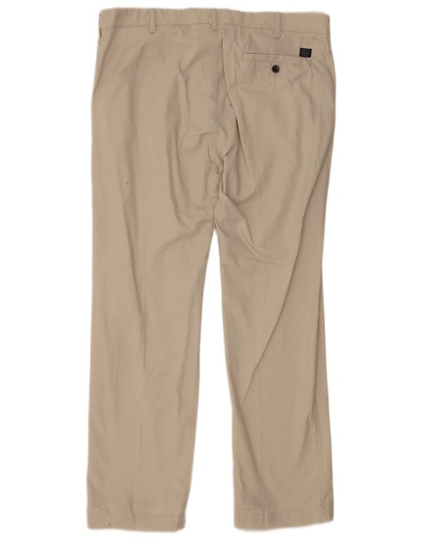 Мужские прямые брюки-чиносы Marks & Spencer W40 L31 Off White, хлопок