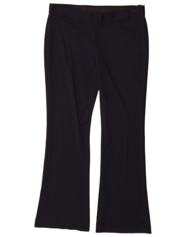 Женские брюки-клеш Marks & Spencer UK 14, большие W34 L31, темно-синие, вискоза