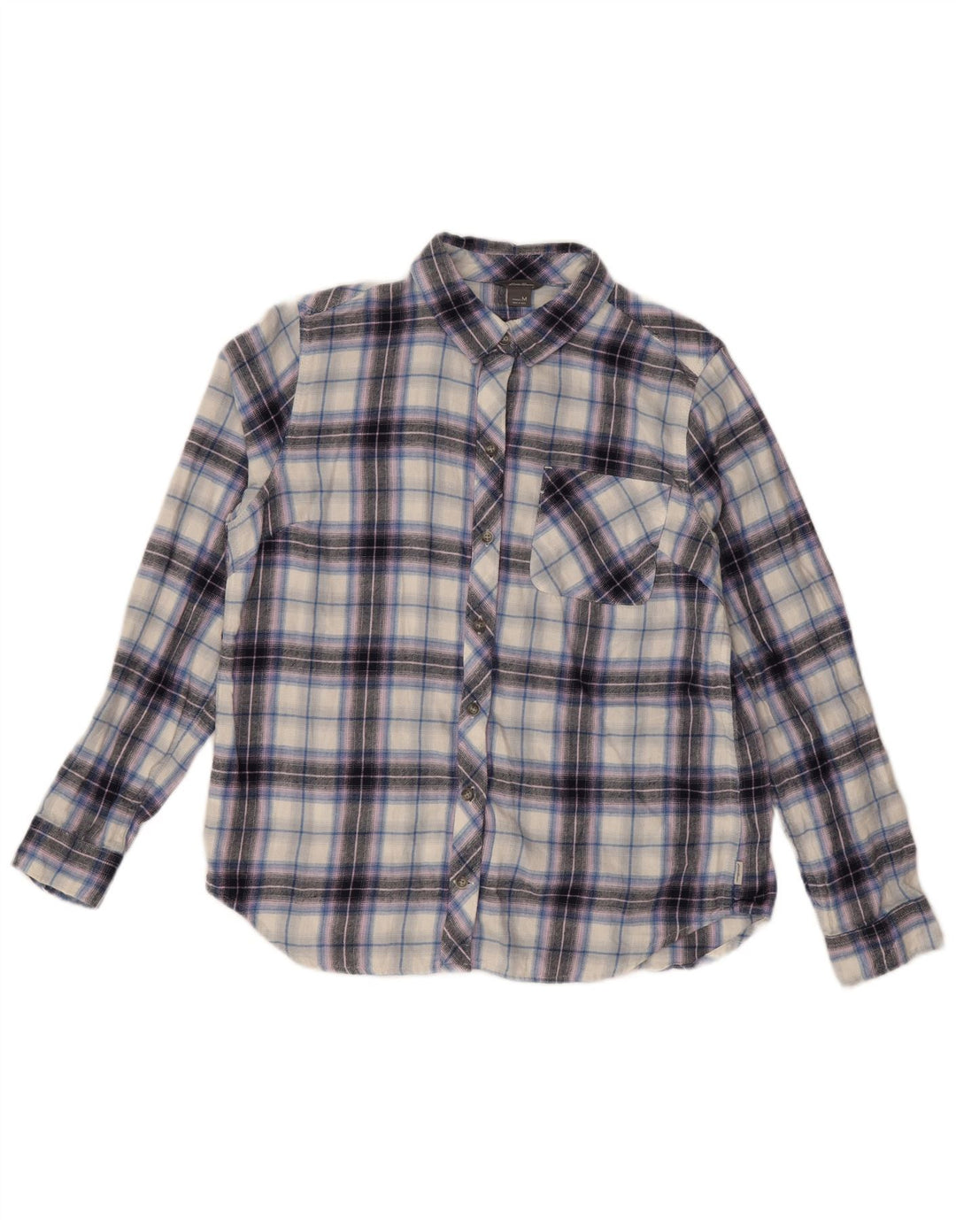 Женская фланелевая рубашка Eddie Bauer UK 14, средний фиолетовый клетчатый хлопок