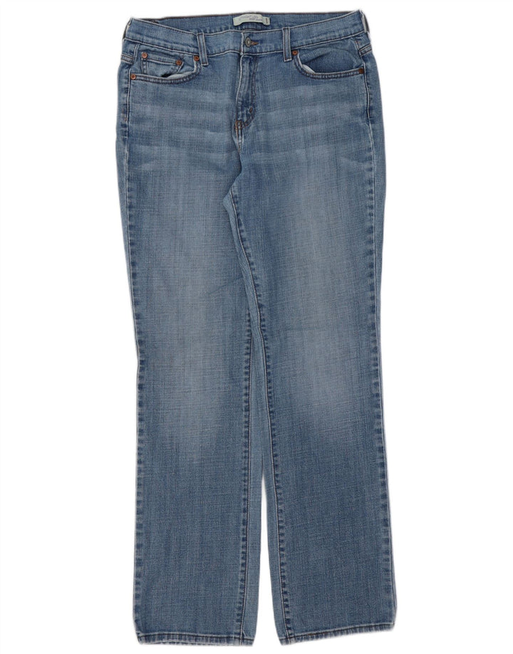 Женские прямые джинсы LEVI'S 505 США 12, большие размеры W34 L34, синий хлопок