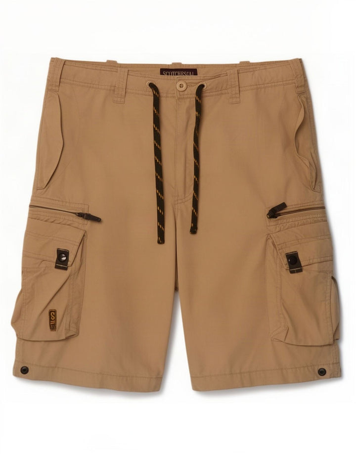 Мужские шорты карго Scotch & Soda Medium W32 Бежевый нейлон
