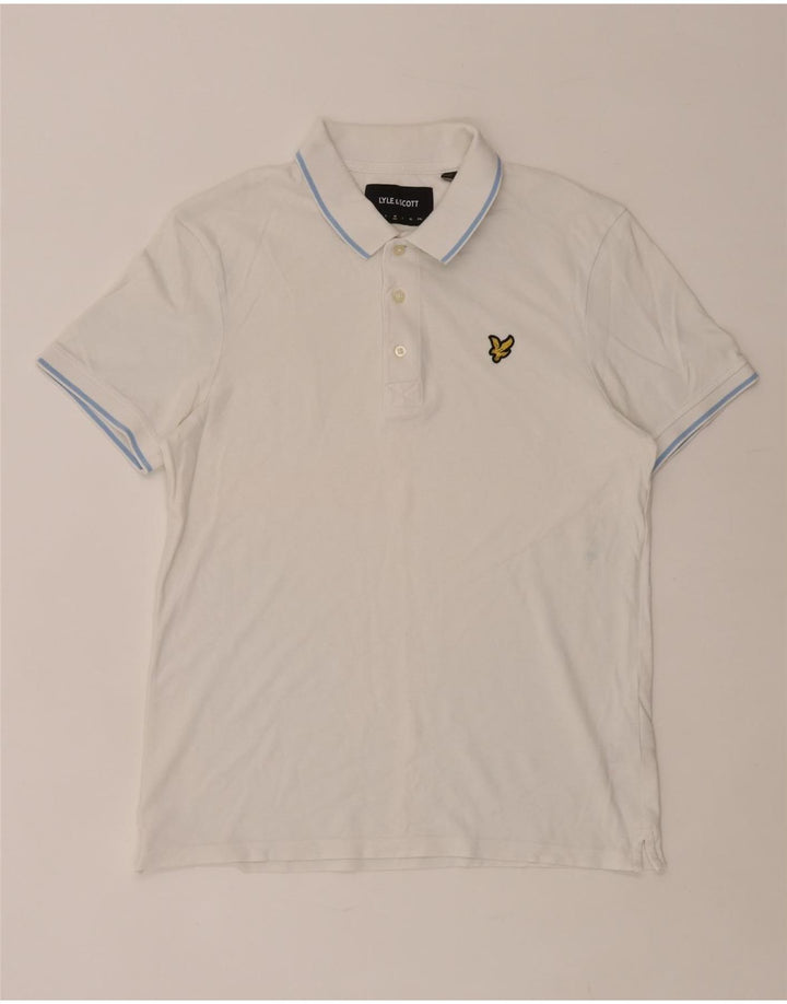 Мужская рубашка-поло Lyle & Scott, средний белый хлопок, хлопок