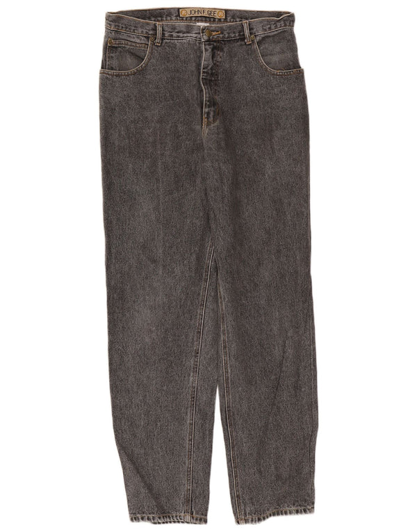 Мужские зауженные джинсы John F Gee IT 52 XL W34 L33 Серый хлопок