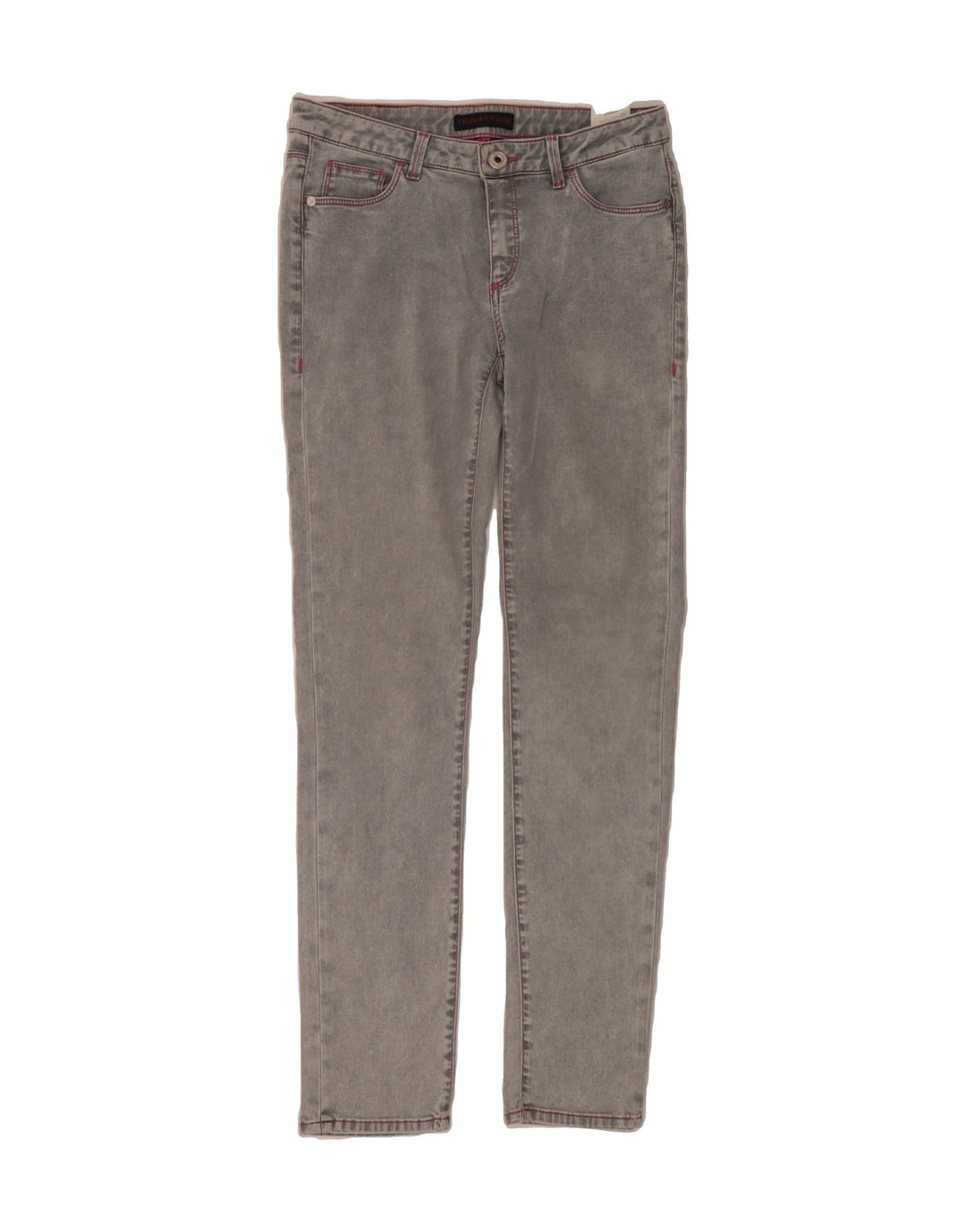 TRUSSARDI Womens Skinny Jeans IT 42 Medium W28 L30 Grey Polyester Vintage Trussardi and Second-Hand Trussardi from Messina Hembry 