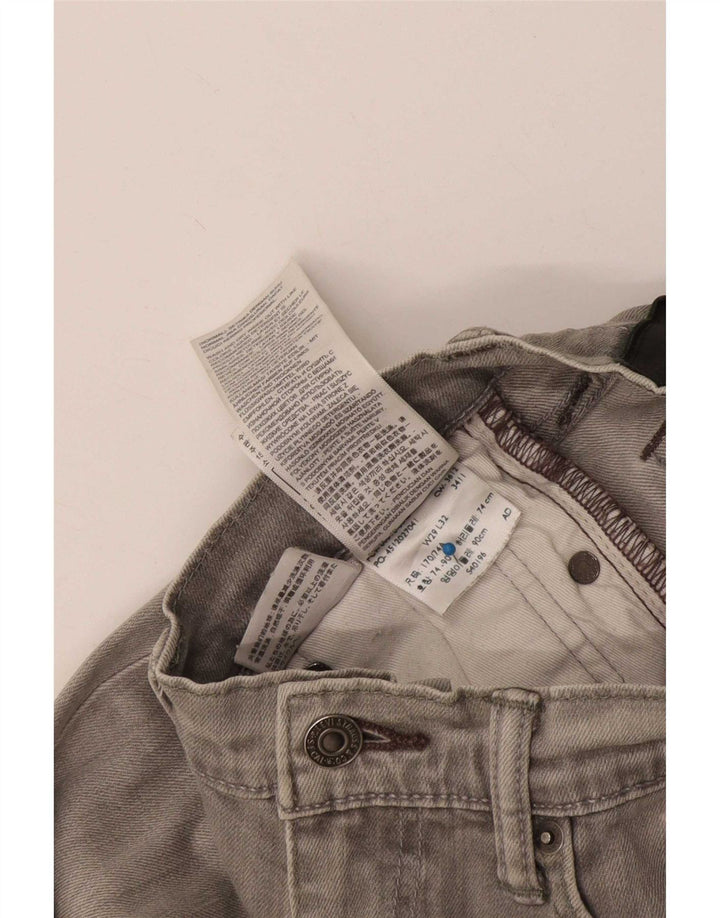Женские джинсы скинни Levi's W29 L32 Серый хлопок