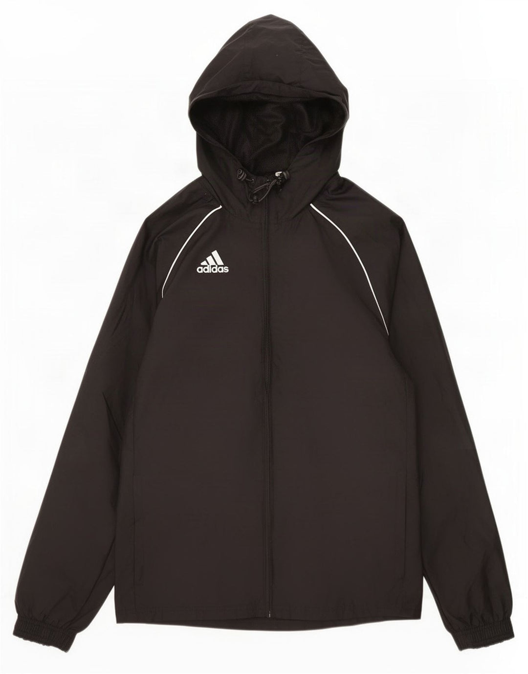Мужская куртка-дождевик Adidas UK 36, маленькая, черная, полиамид