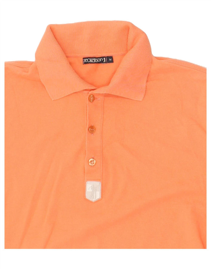 JECKERSON Mens Polo Shirt Medium Orange Cotton Vintage Jeckerson and Second-Hand Jeckerson from Messina Hembry 