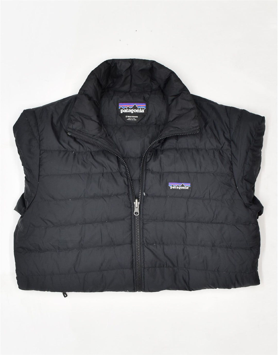 Мужская стеганая куртка PATAGONIA UK 36, маленькая, черная, полиэстер