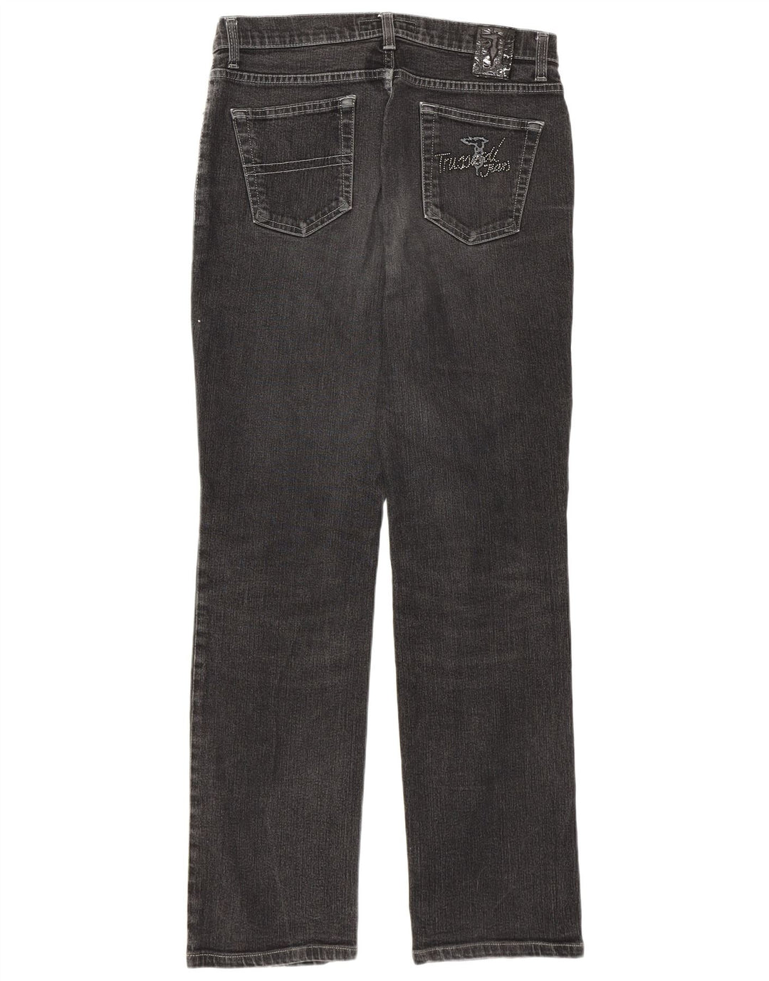 Женские прямые джинсы Trussardi W29 L31 серые, хлопок
