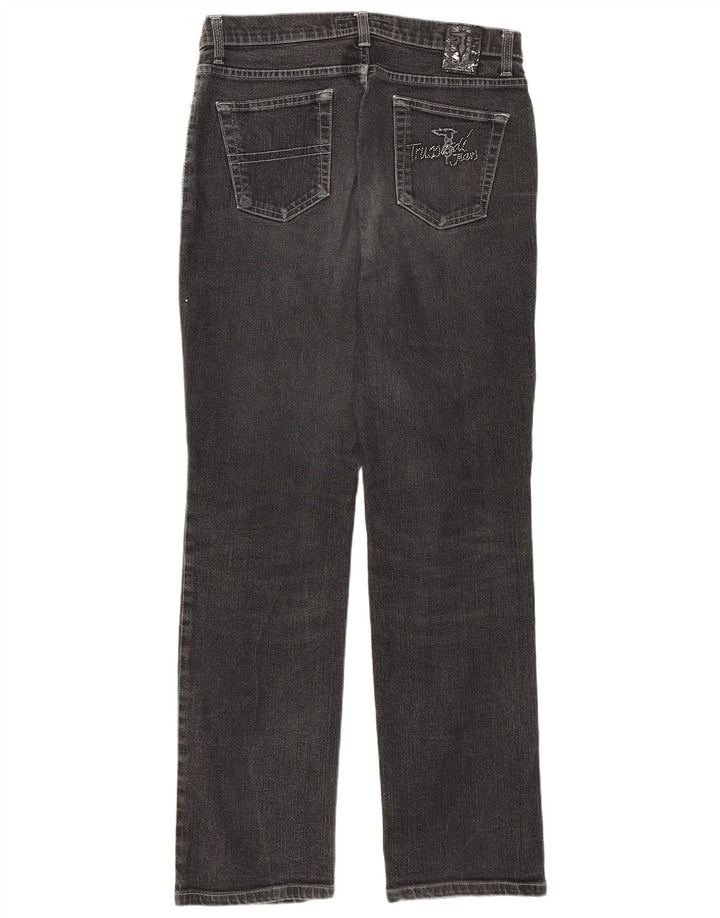 Женские прямые джинсы Trussardi W29 L31 серые, хлопок