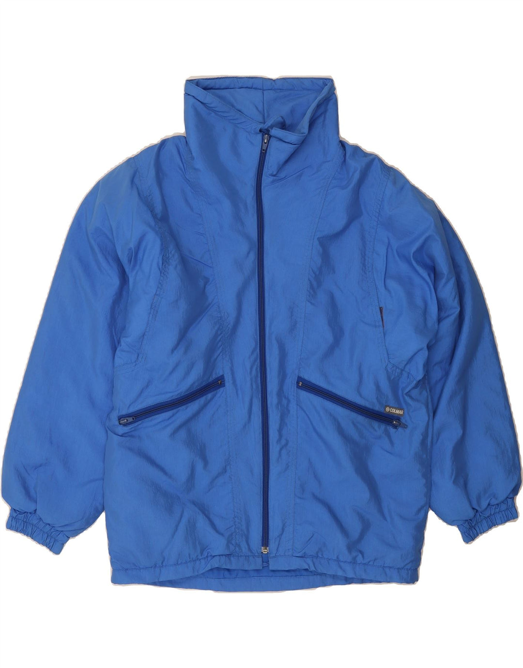 COLMAR Womens Windbreaker Jacket IT 46 Large Blue Vintage Colmar and Second-Hand Colmar from Messina Hembry 