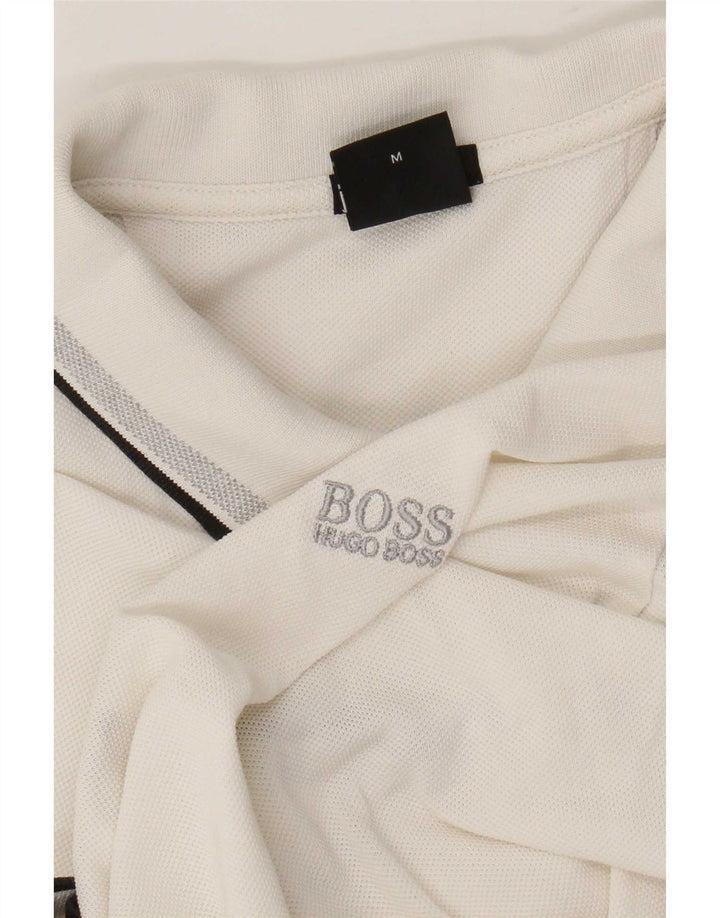 Мужская рубашка-поло Hugo Boss, средний белый