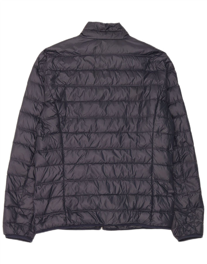 Мужская стеганая куртка Armani с графическим рисунком UK 44 2XL Темно-синий нейлон