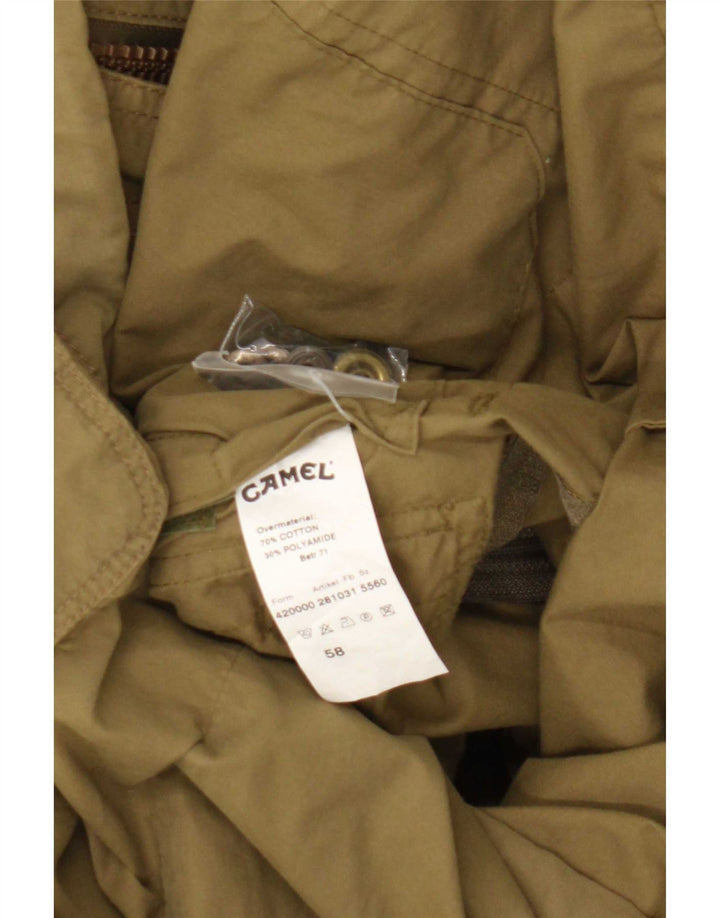 Мужская универсальная куртка с капюшоном Camel Active EU 58 2XL, хлопок цвета хаки