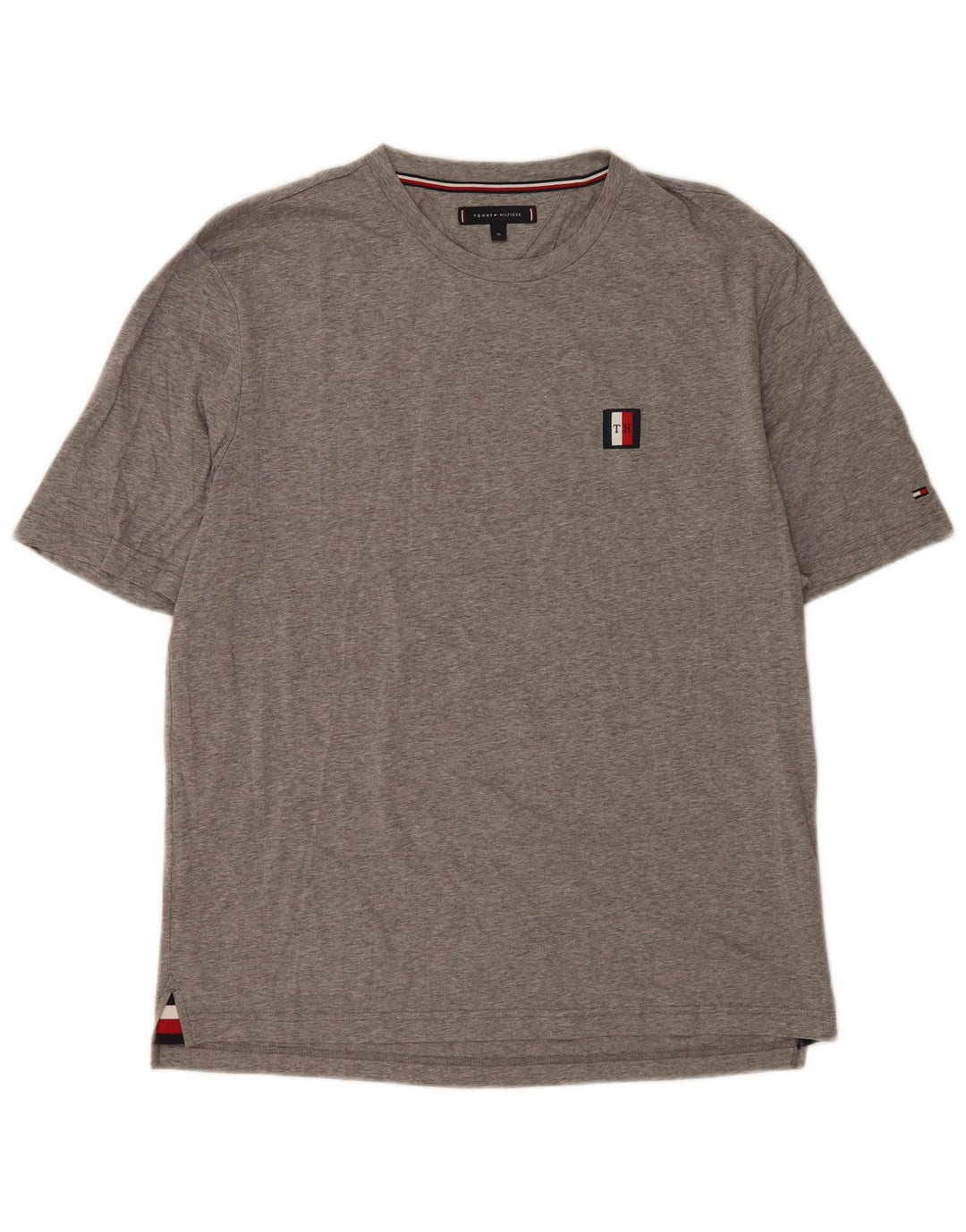 Tommy Hilfiger Мужская футболка Top XL Серый хлопок