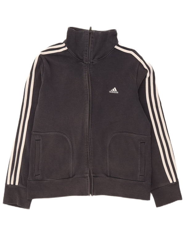 Женский спортивный костюм Adidas Regular Fit, верхняя куртка, Великобритания, 18 XL, черный, хлопковый, спортивный