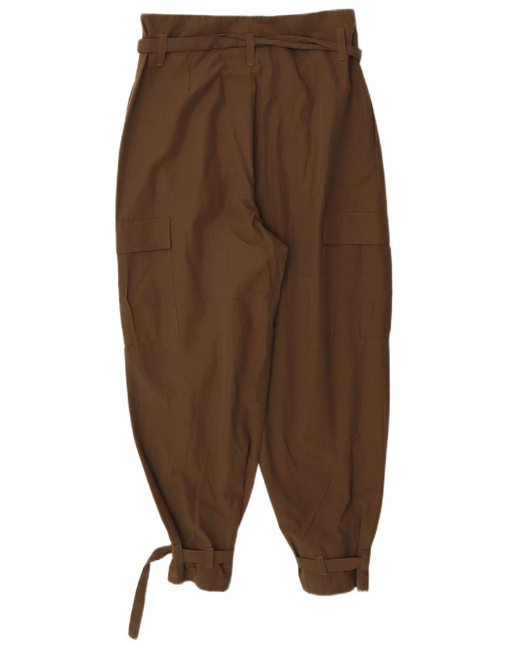 Женские брюки карго Zara среднего размера W28 L26, хаки, полиэстер