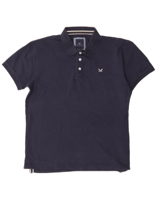 Мужская рубашка-поло Crew Clothing XL, темно-синяя, хлопок