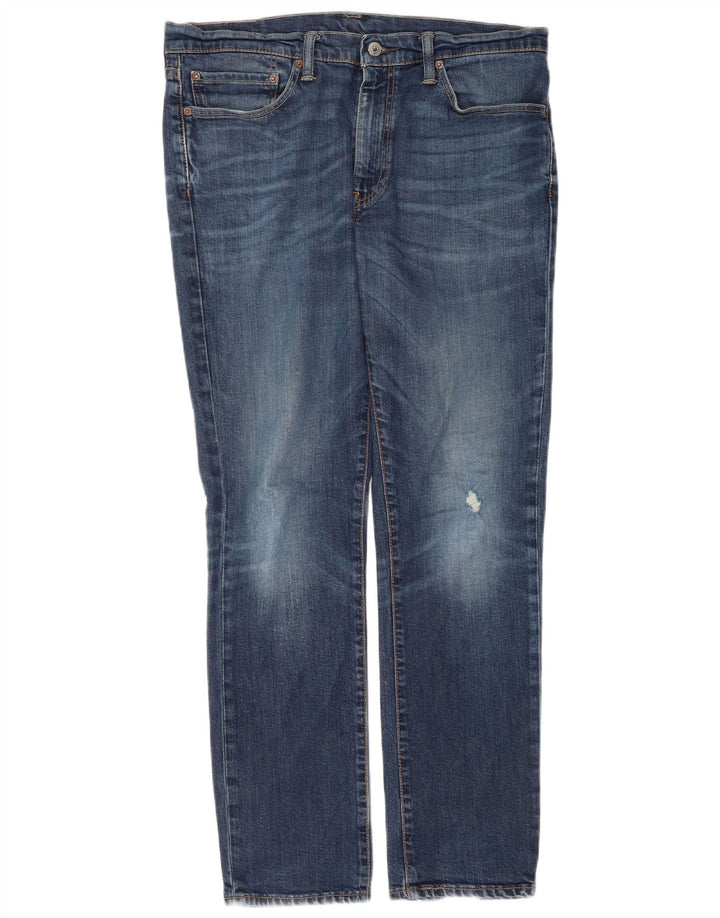 Мужские джинсы Levi's 511 с потертостями W36 L32, синий хлопок