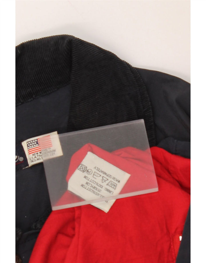 ВИНТАЖНАЯ мужская ветровка UK 44 2XL Темно-синий хлопок