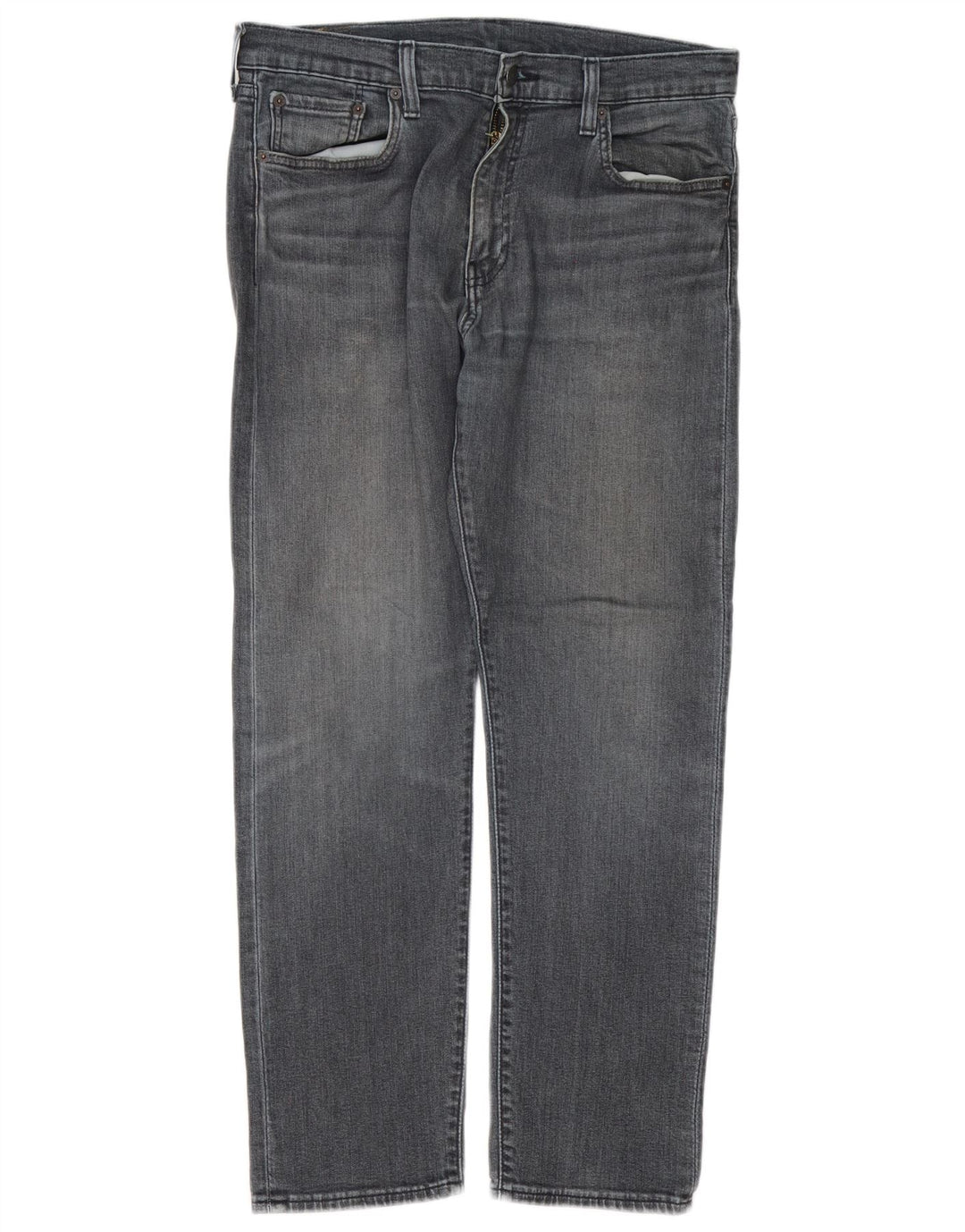 Мужские зауженные джинсы Levi's 502 W33 L30 Серые хлопковые