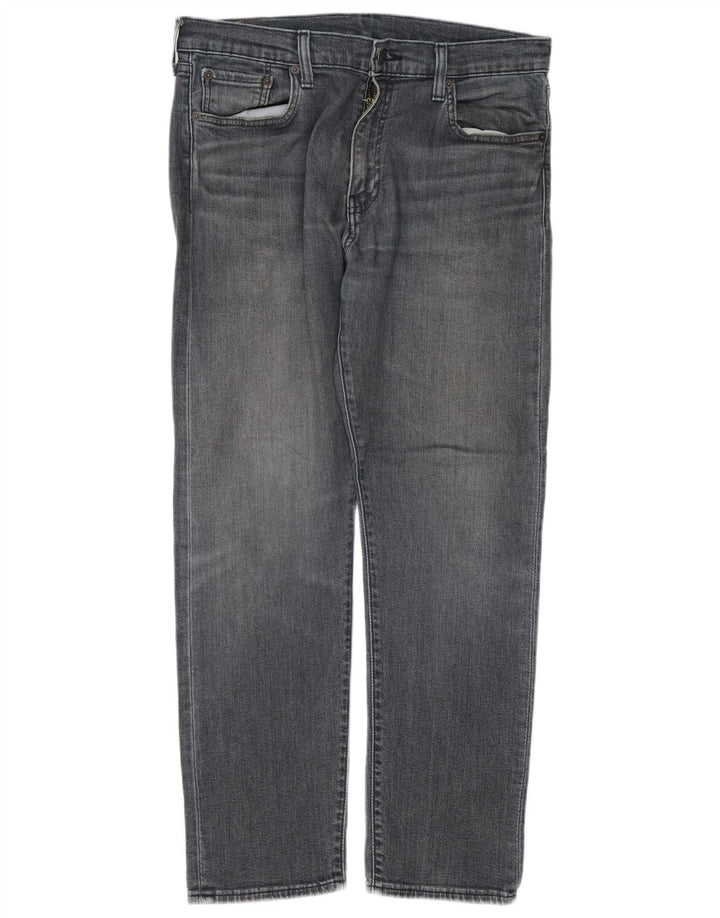 Мужские зауженные джинсы Levi's 502 W33 L30 Серые хлопковые