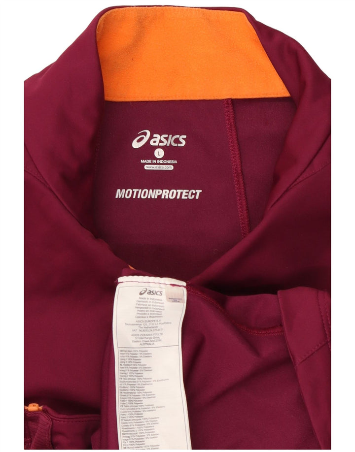 Женский спортивный костюм Asics UK 16, большой бордовый полиэстер