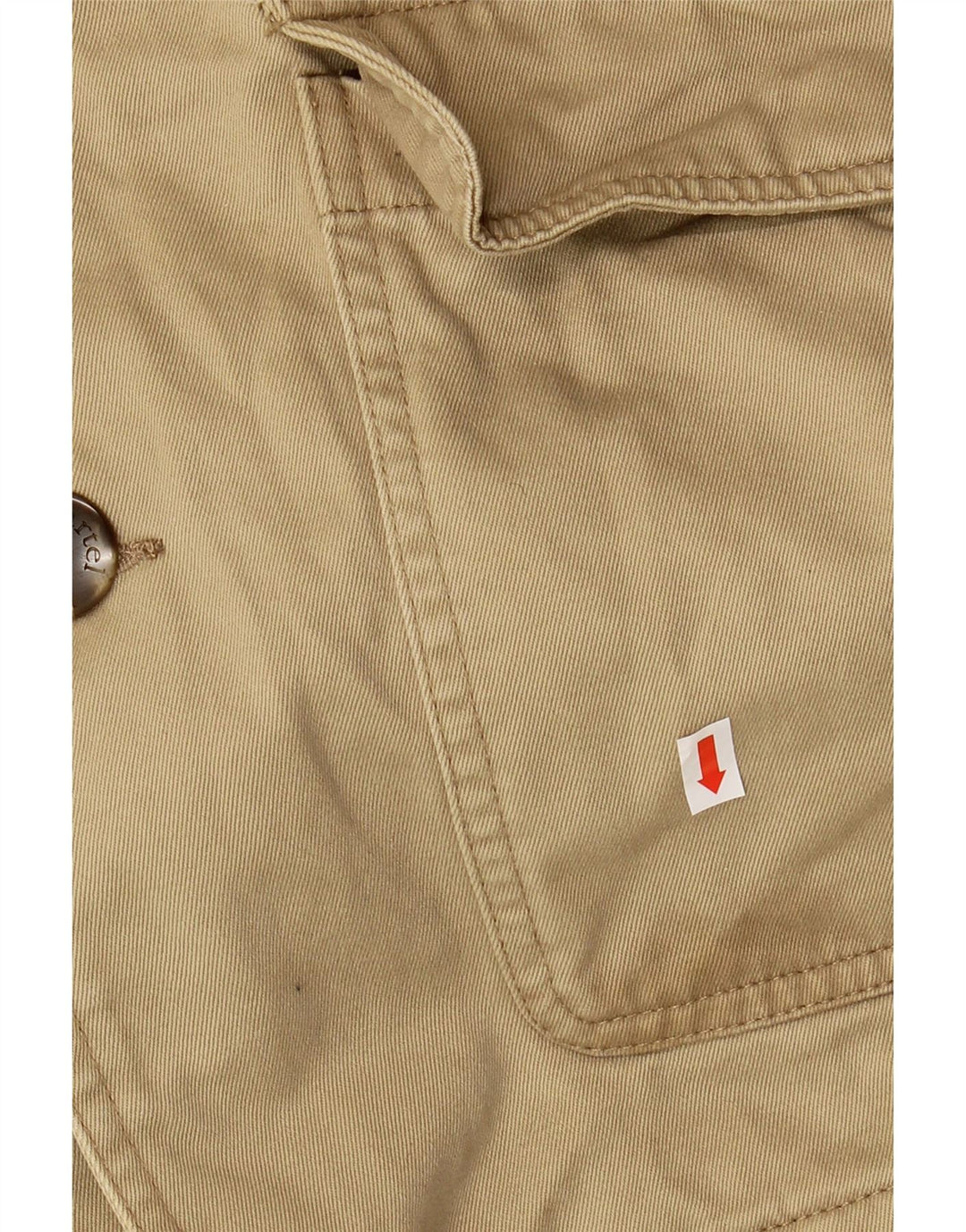 KARTEL Mens Utility Jacket UK 42 XL Beige Cotton