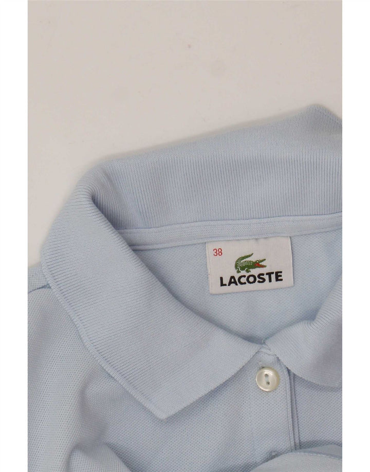Женская рубашка-поло Lacoste, размер 38, средний синий