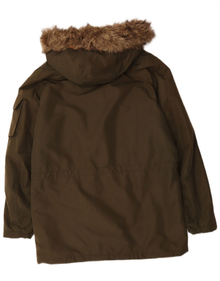 Мужская парка Jack & Jones с капюшоном UK 38, средний хаки