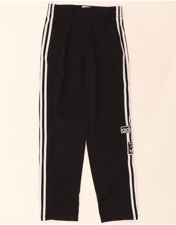 Adidas Спортивные брюки с графическим рисунком для мальчиков 14-15 лет, черный полиэстер