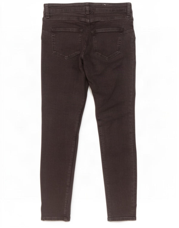 Женские джинсы скинни Zara EU 42, большие W32 L29, черные