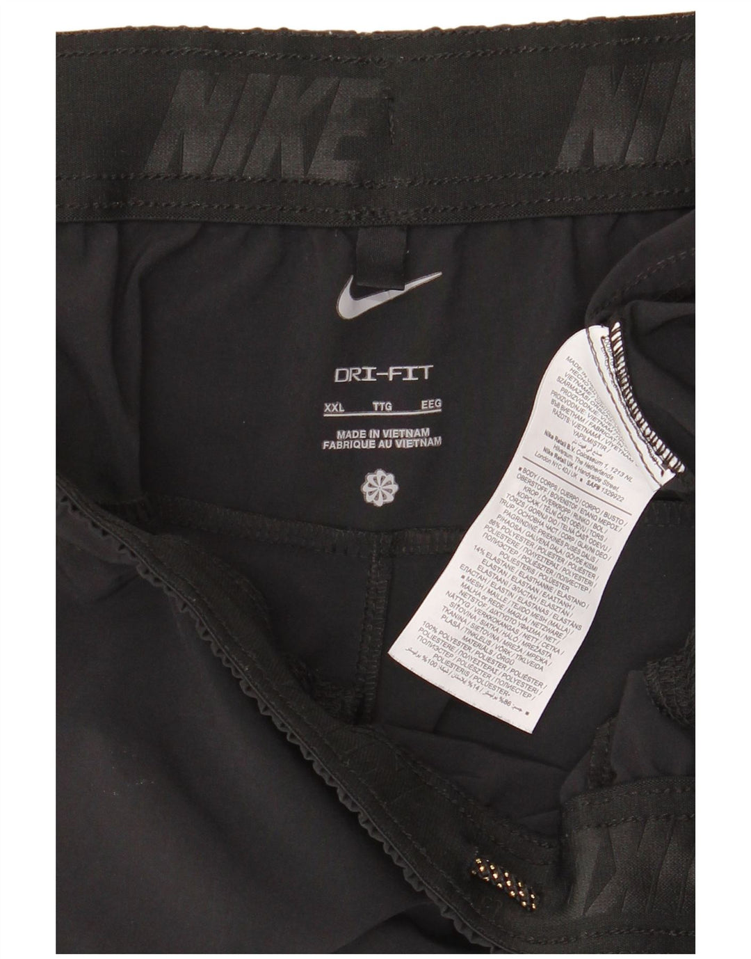 Мужские спортивные шорты Nike Dri Fit 2XL, черный полиэстер