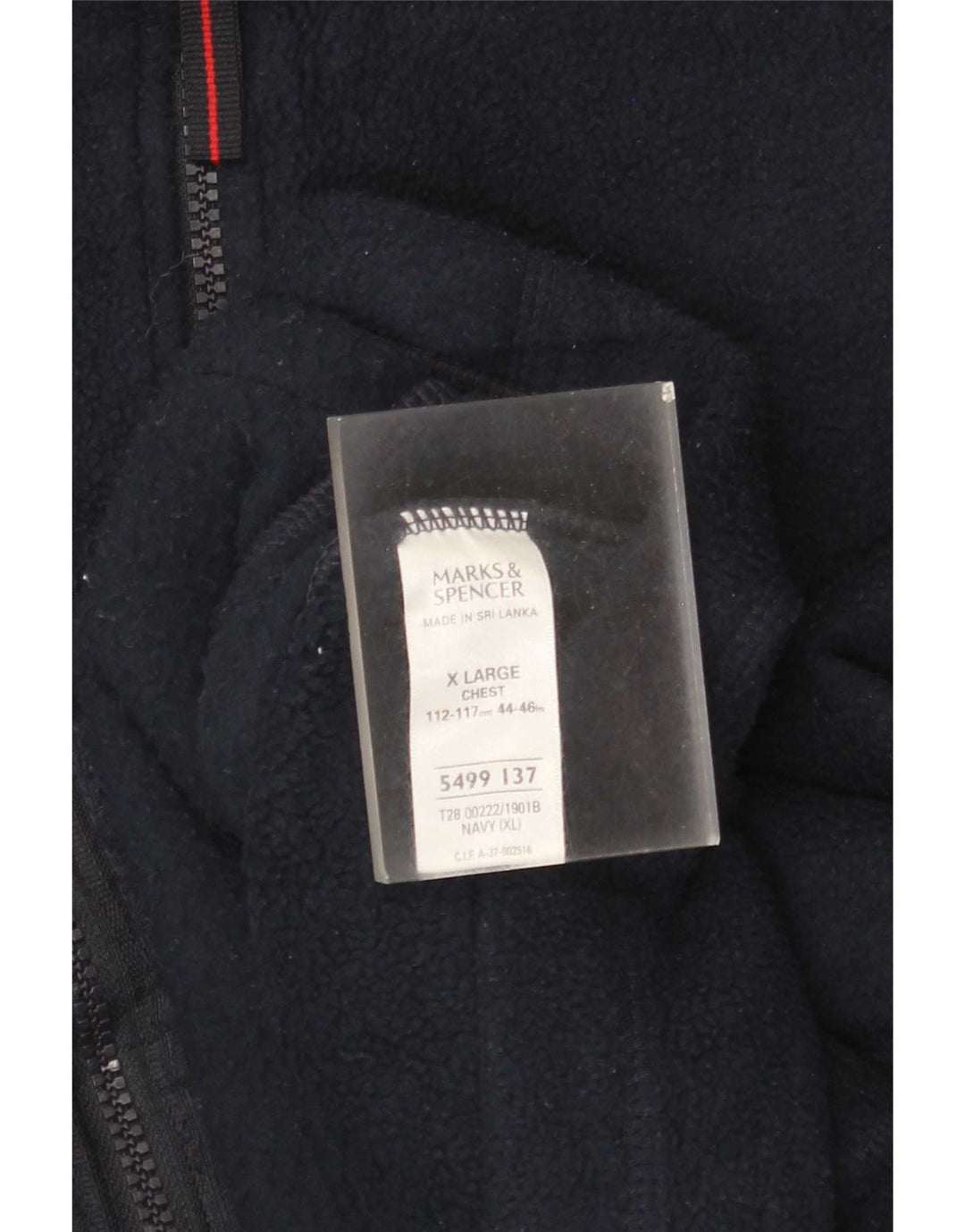 Мужской флисовый жилет Marks & Spencer UK 42 XL темно-синий из полиэстера