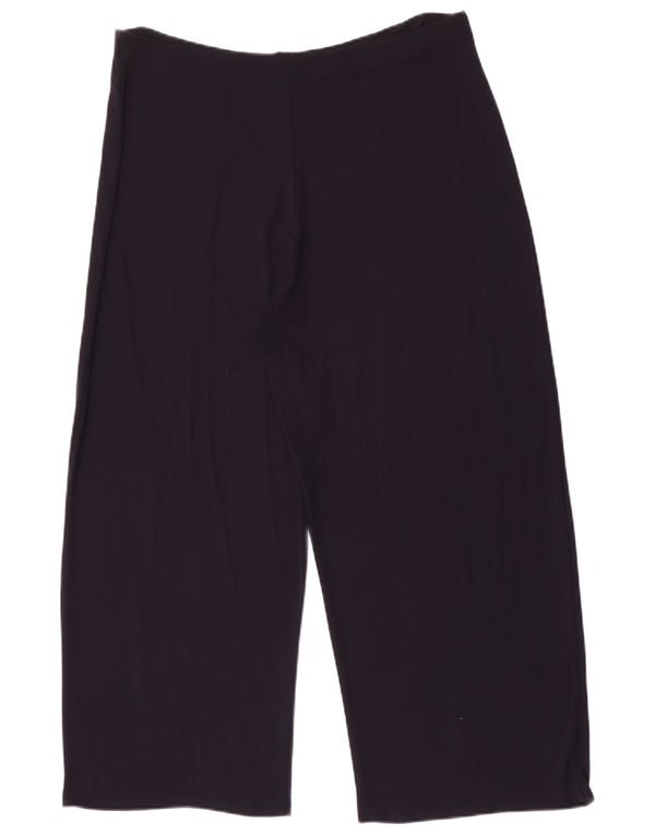 Женские укороченные брюки широкого кроя Marks & Spencer UK 18 XL W32 L25 Темно-синие