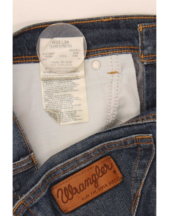 Мужские шорты Wrangler из техасского эластичного денима W33, средний синий хлопок