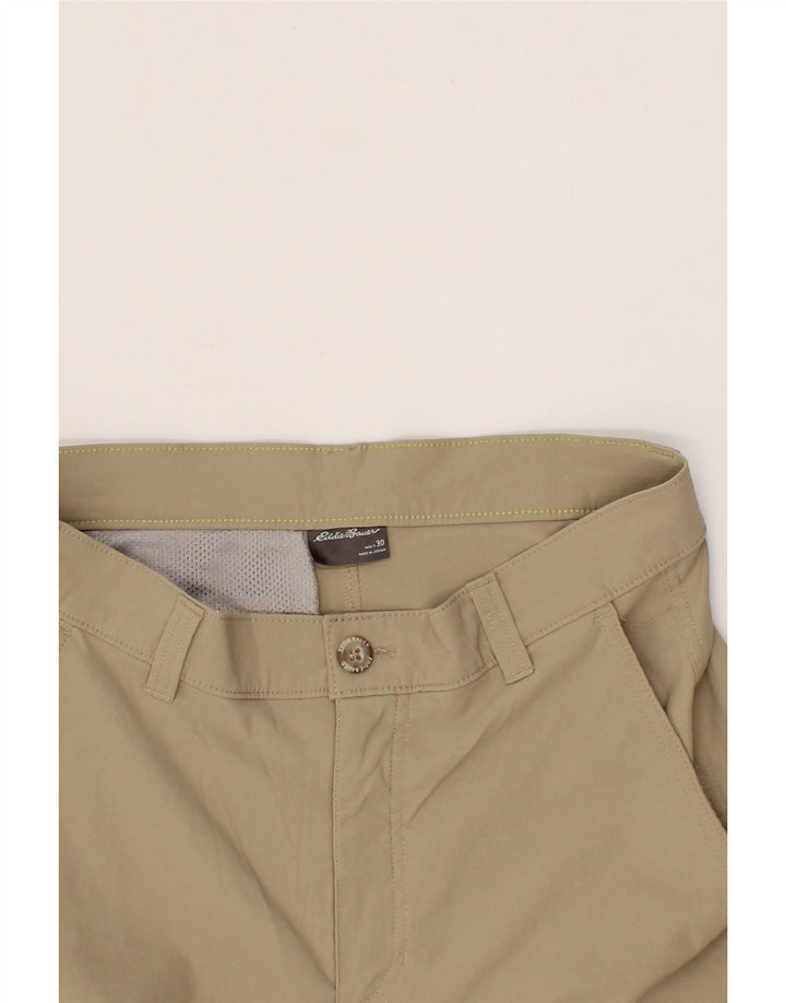 EDDIE BAUER Mens Chino Shorts W30 Medium Beige Nylon Vintage Eddie Bauer and Second-Hand Eddie Bauer from Messina Hembry 