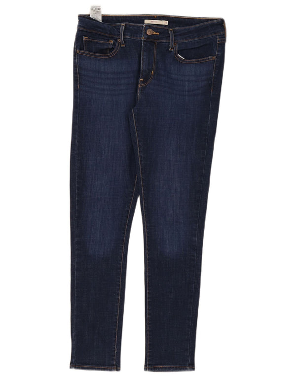 Женские джинсы скинни Levi's 711 W29 L28 Темно-синие, хлопок