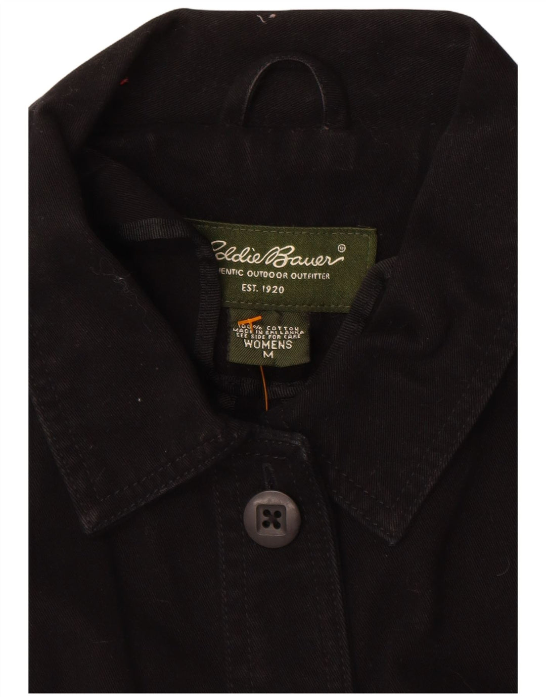 Женский бомбер EDDIE BAUER UK 14, средний черный, хлопок
