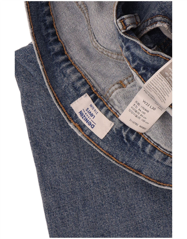 Женские узкие джинсы Levi's Denizen W33 L30, синие, хлопок
