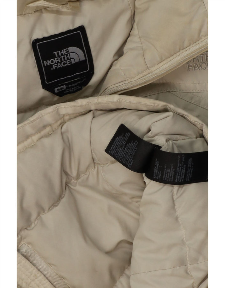 THE NORTH FACE Женская утепленная куртка с капюшоном UK 14 Medium Off White