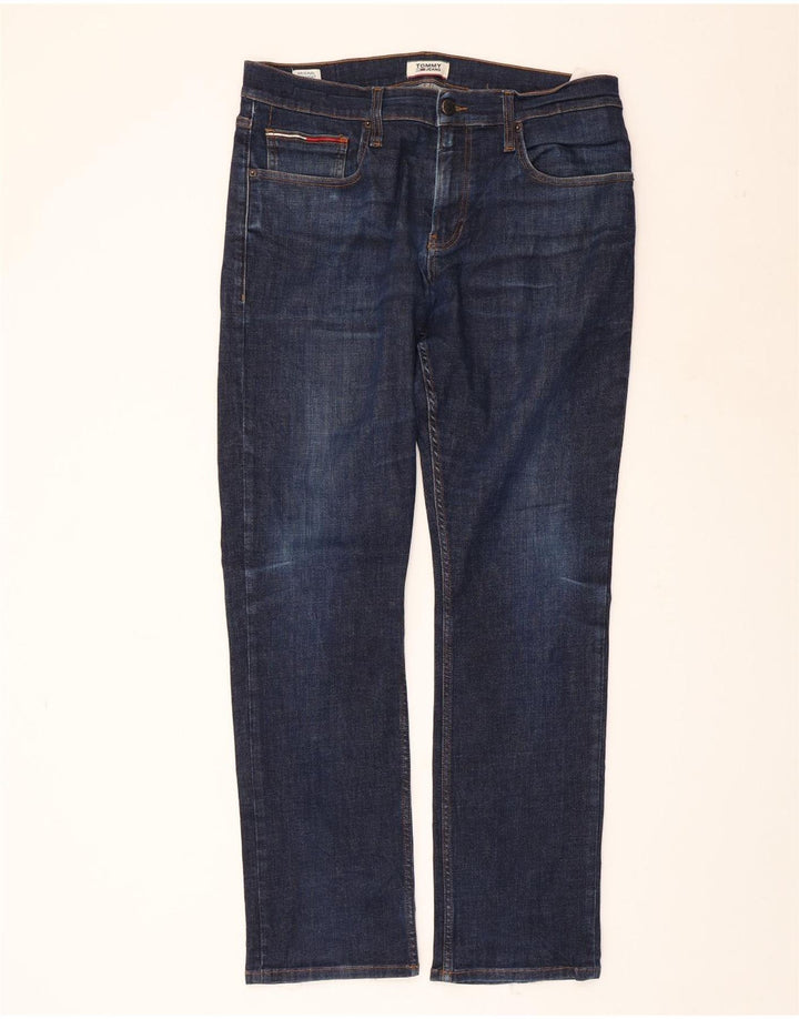 TOMMY HILFIGER Женские прямые джинсы W36 L32 Темно-синий хлопок