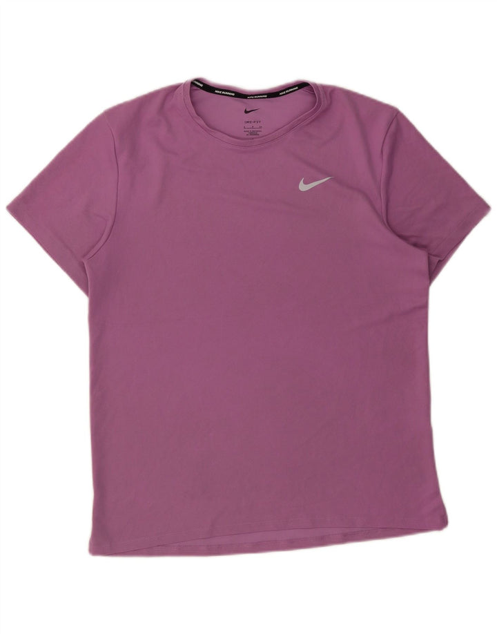 Мужская футболка Nike Dri Fit, маленький фиолетовый полиэстер