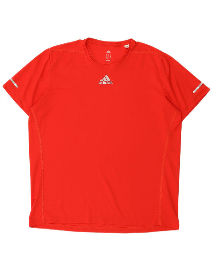Adidas Мужская футболка Climalite Top XL Красный Полиэстер