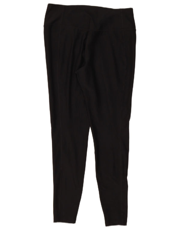 Женские леггинсы Nike Dri Fit UK 14, большие черные полиэстер