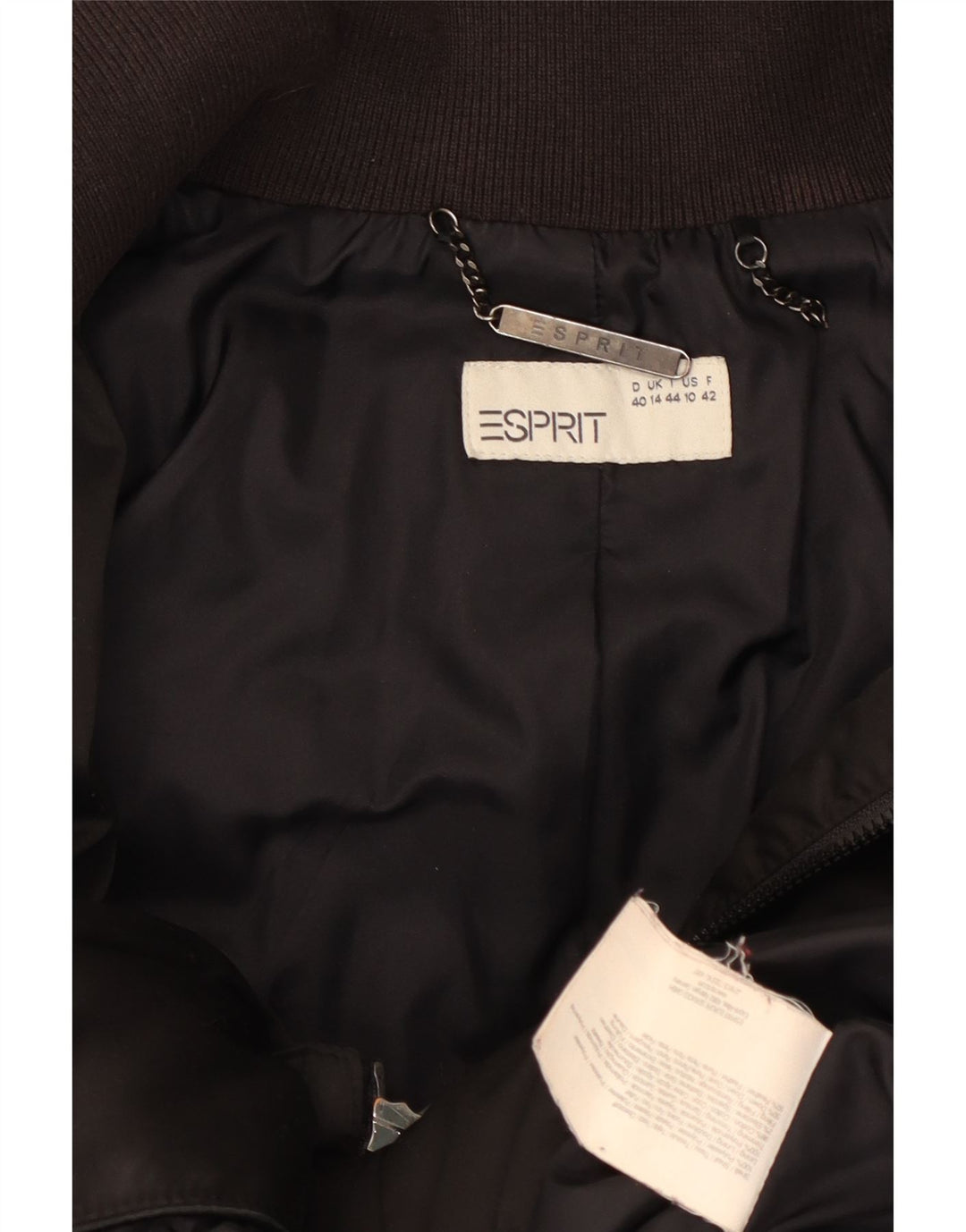 Женское стеганое пальто Esprit UK 14, большой коричневый, полиэстер