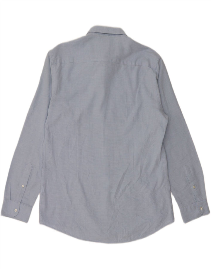 Мужская рубашка узкого кроя Zara XL, синяя